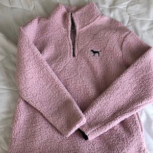 Vs half zip furry jacket
